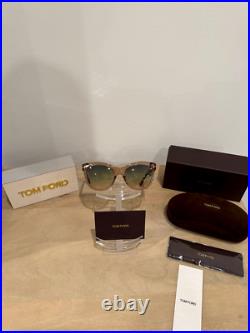 NEW Tom Ford Sunglasses Wallace FT0870 45P Transparent Brown Gradient Green NEW Tom Ford Sunglasses Wallace FT0870 45P Transparent Brown Gradient Green