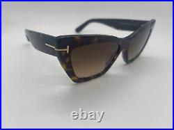 NEW Tom Ford Wyatt TF871 52F Dark Havana Cat Eye Sunglasses 56-15-140mm NO CASE NEW Tom Ford Wyatt TF871 52F Dark Havana Cat Eye Sunglasses 56-15-140mm NO CASE