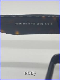 NEW Tom Ford Wyatt TF871 52F Dark Havana Cat Eye Sunglasses 56-15-140mm NO CASE NEW Tom Ford Wyatt TF871 52F Dark Havana Cat Eye Sunglasses 56-15-140mm NO CASE