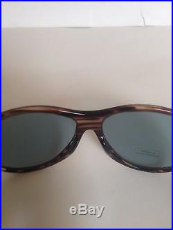 NWB Tom Ford Tyler Acetate Oval Frame Blue Tempered Lense Sunglasses 60 mm TF398