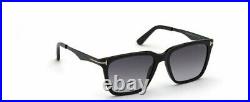 NWT TOM FORD Garrett FT0862 01B Shiny Black Grad Smoke 54MM Sunglasses TF 862