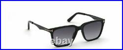 NWT TOM FORD Garrett FT0862 01B Shiny Black Grad Smoke 56MM Sunglasses TF 862