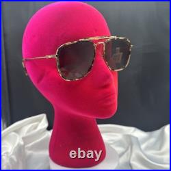 NWT TOM FORD HUCK Brown Tortoise Gold Green Lenses Sunglasses. # IF2677862. Italy