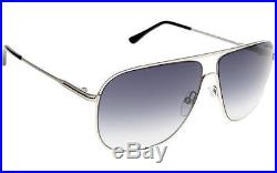 NWT Tom Ford Sunglasses TF 451 16W Dominic Palladium / Blue Gradient 60 mm NIB