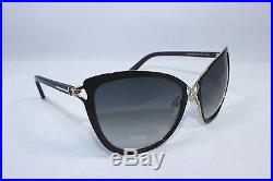 New AUTHENTIC TOM FORD CELIA TF322-32B Black Gold / Smoke Gradient Sunglasses
