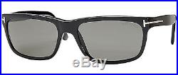 New AUTHENTIC TOM FORD Sunglasses HUGH FT0337 01N Black with Case Polarized