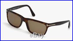 New AUTHENTIC TOM FORD Sunglasses HUGH FT0337 56J Havana with Case Retail $275+