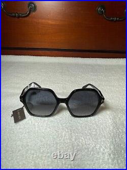 New Authentic TOM FORD Romy TF1032 ECO 01D Black Sunglasses Gray POLARIZED Lens