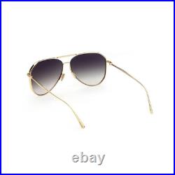 New Authentic Tom Ford Charles FT0853/S 30B Aviator Sunglasses