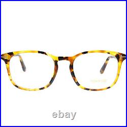 New Authentic Tom Ford FT 5505 055 Havana Plastic Square Eyeglasses 52mm