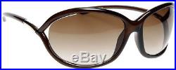 New & Authentic Tom Ford Jennifer FT 0008 692 Brown Womens Sunglasses TF 008