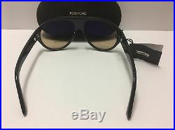 New Authentic Tom Ford Tom N. 8 63E Private Collection Black Horn Sunglasses