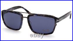 New TOM FORD Anders TF 780 55V Blue Havana Sunglasses 58-17-140mm Italy