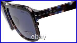 New TOM FORD Anders TF 780 55V Blue Havana Sunglasses 58-17-140mm Italy