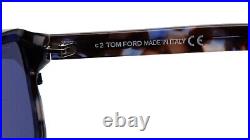 New TOM FORD Anders TF 780 55V Blue Havana Sunglasses 58-17-140mm Italy