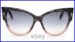 New TOM FORD Anoushka TF371 20B Gray Brown Sunglasses 57-16-140mm B50mm Italy New TOM FORD Anoushka TF371 20B Gray Brown Sunglasses 57-16-140mm B50mm Italy