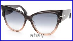 New TOM FORD Anoushka TF371 20B Gray Brown Sunglasses 57-16-140mm B50mm Italy New TOM FORD Anoushka TF371 20B Gray Brown Sunglasses 57-16-140mm B50mm Italy