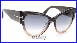 New TOM FORD Anoushka TF371 20B Gray Brown Sunglasses 57-16-140mm B50mm Italy New TOM FORD Anoushka TF371 20B Gray Brown Sunglasses 57-16-140mm B50mm Italy