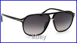 New TOM FORD Bruce TF1026 ECO 01B Black Sunglasses 61-12-145mm Italy