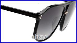 New TOM FORD Bruce TF1026 ECO 01B Black Sunglasses 61-12-145mm Italy