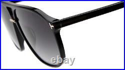 New TOM FORD Bruce TF1026 ECO 01B Black Sunglasses 61-12-145mm Italy