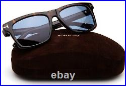 New TOM FORD Buckley-02 TF 906 52V Havana Sunglasses 56-17-145mm Italy