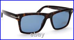 New TOM FORD Buckley-02 TF 906 52V Havana Sunglasses 56-17-145mm Italy