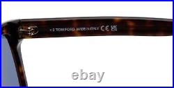 New TOM FORD Buckley-02 TF 906 52V Havana Sunglasses 56-17-145mm Italy