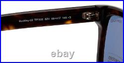 New TOM FORD Buckley-02 TF 906 52V Havana Sunglasses 56-17-145mm Italy