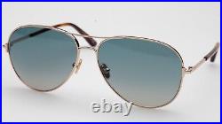 New TOM FORD Clark TF 823 28P Gold Sunglasses 59-14-140mm Italy