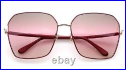 New TOM FORD Claudia-02 TF839 69F Burgundy Sunglasses 62-16-140mm B60mm Italy