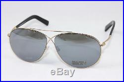 New TOM FORD EVA TF374-28Q Shiny Rose Gold Black / Grey Mirror Sunglasses