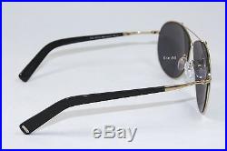 New TOM FORD EVA TF374-28Q Shiny Rose Gold Black / Grey Mirror Sunglasses