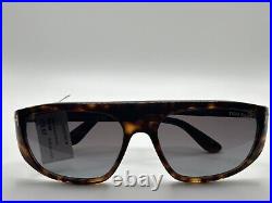 New TOM FORD Edward-02 FT1002/S 52B Unisex Sunglasses Dark Havana 58-17-135