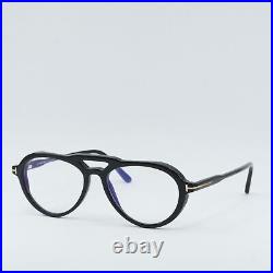 New TOM FORD FT5760-B 001 Shiny Black 55mm 55-17-145 Sunglasses