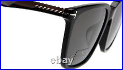 New TOM FORD Garrett TF 862-F 01D Black Sunglasses 56-17-145mm Italy Polarized