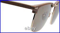 New TOM FORD Hudson-02 TF997-H 52L Pale Gold Sunglasses 55-18-145mm Italy