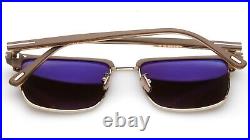 New TOM FORD Hudson-02 TF997-H 52L Pale Gold Sunglasses 55-18-145mm Italy