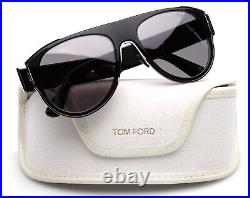 New TOM FORD Lyle-02 TF1074 01C Black Sunglasses 58-18-145mm B50mm Italy