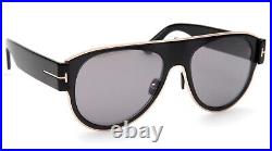 New TOM FORD Lyle-02 TF1074 01C Black Sunglasses 58-18-145mm B50mm Italy