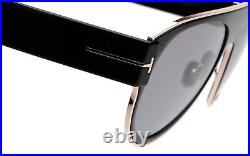 New TOM FORD Lyle-02 TF1074 01C Black Sunglasses 58-18-145mm B50mm Italy