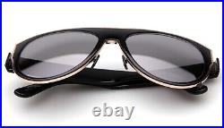 New TOM FORD Lyle-02 TF1074 01C Black Sunglasses 58-18-145mm B50mm Italy