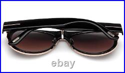 New TOM FORD Lyle-02 TF1074 01C Black Sunglasses 58-18-145mm B50mm Italy