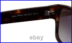 New TOM FORD Mason TF 445 52B Havana Sunglasses 58-17-140mm Italy