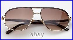 New TOM FORD Maxwell TF1019 30F Gold Havana Sunglasses 59-13-140mm B48mm Italy