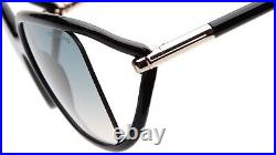 New TOM FORD Solange-02 TF 1089 01P Black Sunglasses 60-17-120mm B54mm Italy