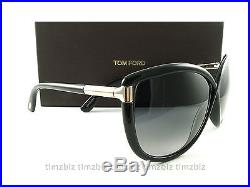 New TOM FORD Sunglasses TF327 Abbey 01B Black FT0327/S Authentic
