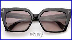 New TOM FORD Winona TF 1030 ECO 01Z Black Sunglasses 53-15-140mm B42mm Italy