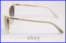 New Tom Ford 303 25f Anastasia Ivory Gold Gradient Authentic Sunglasses 55-15