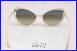 New Tom Ford 303 25f Anastasia Ivory Gold Gradient Authentic Sunglasses 55-15